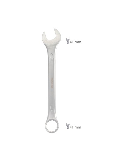 Llave Combinada Plus 41x41 Acero Cromo Vanadio DIN 3113. Llave Doble Boca, Llave Fija, Llave Estrella