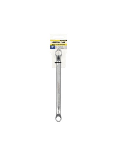 Llave Estrella Acodada Plus Acero Cromo Vanadio 12x13 DIN 838. Llave Doble Boca Acodada, Llave Fija Estrella Acodada