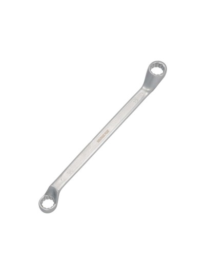 Llave Estrella Acodada Plus Acero Cromo Vanadio 14x15 DIN 838. Llave Doble Boca Acodada, Llave Fija Estrella Acodada