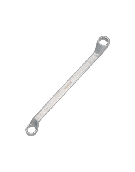 Llave Estrella Acodada Plus Acero Cromo Vanadio 14x15 DIN 838. Llave Doble Boca Acodada, Llave Fija Estrella Acodada