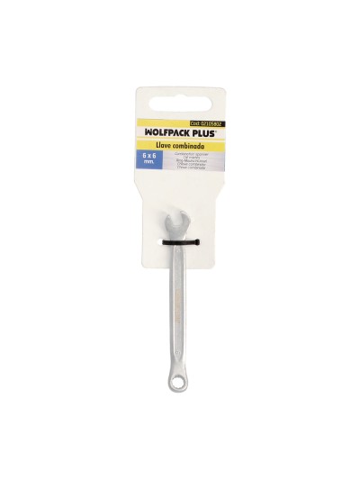 Llave Combinada Plus 6x6 Acero Cromo Vanadio DIN 3113. Llave Doble Boca, Llave Fija, Llave Estrella