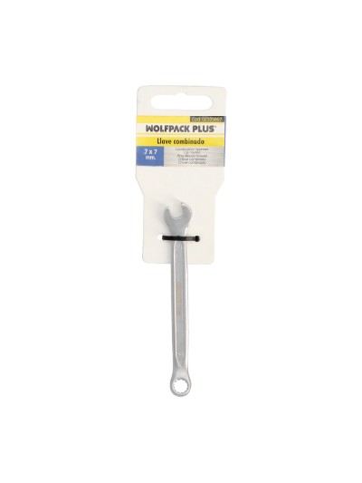 Llave Combinada Plus 7x7 Acero Cromo Vanadio DIN 3113. Llave Doble Boca, Llave Fija, Llave Estrella