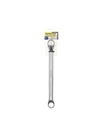 Llave Estrella Acodada Plus Acero Cromo Vanadio 16x17 DIN 838. Llave Doble Boca Acodada, Llave Fija Estrella Acodada