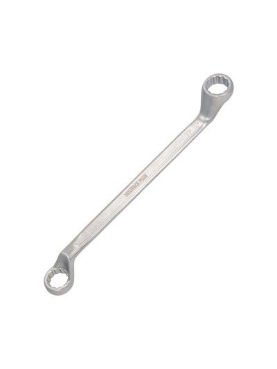Llave Estrella Acodada Plus Acero Cromo Vanadio 18x19 DIN 838. Llave Doble Boca Acodada, Llave Fija Estrella Acodada