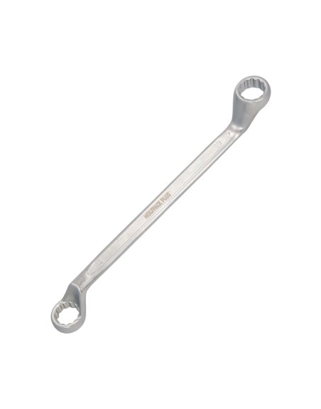 Llave Estrella Acodada Plus Acero Cromo Vanadio 18x19 DIN 838. Llave Doble Boca Acodada, Llave Fija Estrella Acodada