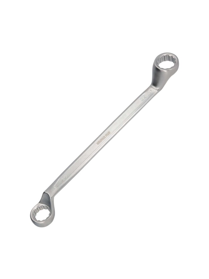 Llave Estrella Acodada Plus Acero Cromo Vanadio 20x22 DIN 838. Llave Doble Boca Acodada, Llave Fija Estrella Acodada