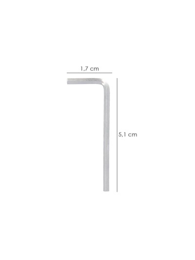 Llave Allen Standar Acero Cromo Vanadio Profesional 2,0 mm. Llave Hexagonal, Llave Allen Taller Mecanica, Llave Allen Bricolaje