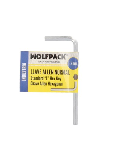 Llave Allen Standar Acero Cromo Vanadio Profesional 3,0 mm. Llave Hexagonal, Llave Allen Taller Mecanica, Llave Allen Bricolaje
