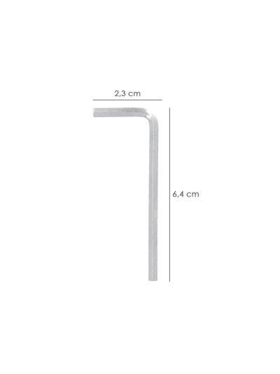 Llave Allen Standar Acero Cromo Vanadio Profesional 3,5 mm. Llave Hexagonal, Llave Allen Taller Mecanica, Llave Allen Bricolaje