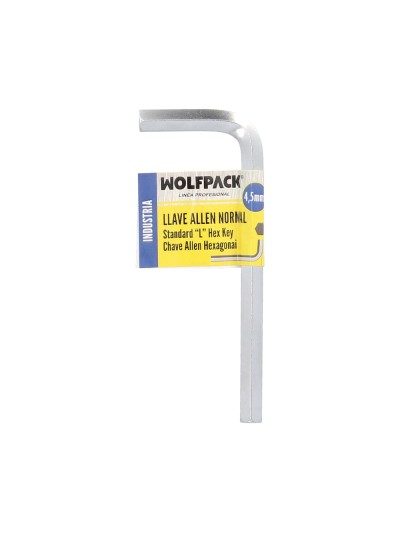 Llave Allen Standar Acero Cromo Vanadio Profesional 4,5 mm. Llave Hexagonal, Llave Allen Taller Mecanica, Llave Allen Bricolaje