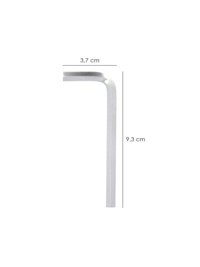 Llave Allen Standar Acero Cromo Vanadio Profesional 6,0 mm. Llave Hexagonal, Llave Allen Taller Mecanica, Llave Allen Bricolaje