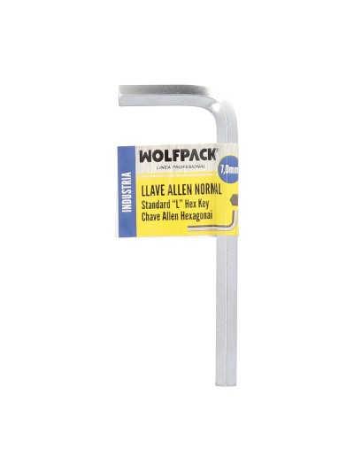 Llave Allen Standar Acero Cromo Vanadio Profesional 7,0 mm. Llave Hexagonal, Llave Allen Taller Mecanica, Llave Allen Bricolaje