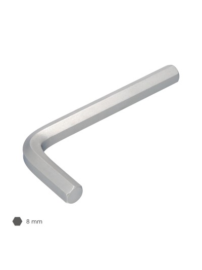 Llave Allen Standar Acero Cromo Vanadio Profesional 8,0 mm. Llave Hexagonal, Llave Allen Taller Mecanica, Llave Allen Bricolaje