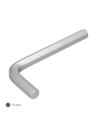 Llave Allen Standar Acero Cromo Vanadio Profesional 12,0 mm. Llave Hexagonal, Llave Allen Taller Mecanica, Llave Allen Bricolaje