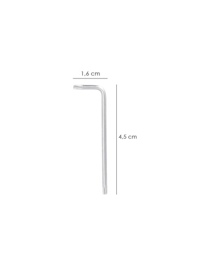 Llave Torx Standar Acero Cromo Vanadio Profesional T07 mm. Llave Estrella, Llave Allen Estrella