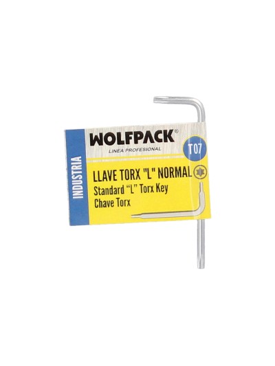 Llave Torx Standar Acero Cromo Vanadio Profesional T07 mm. Llave Estrella, Llave Allen Estrella