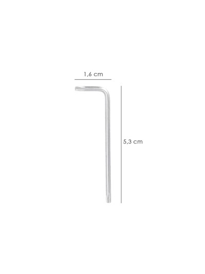 Llave Torx Standar Acero Cromo Vanadio Profesional T08 mm. Llave Estrella, Llave Allen Estrella