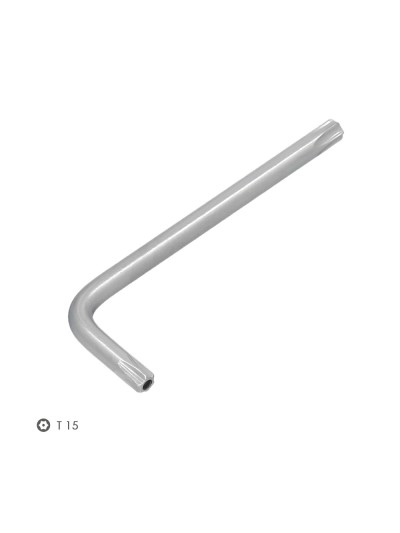 Llave Torx Inviolable Standar Acero Cromo Vanadio Profesional T15 mm. Llave Estrella, Llave Allen Estrella