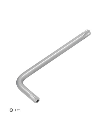 Llave Torx Inviolable Standar Acero Cromo Vanadio Profesional T25 mm. Llave Estrella, Llave Allen Estrella