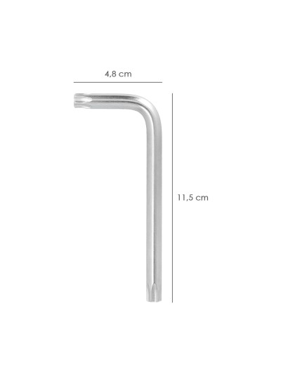 Llave Torx Inviolable Standar Acero Cromo Vanadio Profesional T50 mm. Llave Estrella, Llave Allen Estrella