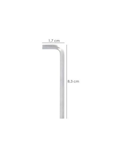 Llave Allen Larga Acero Cromo Vanadio Profesional 2,0 mm. Llave Hexagonal, Llave Allen Taller Mecanica, Llave Allen Bricolaje