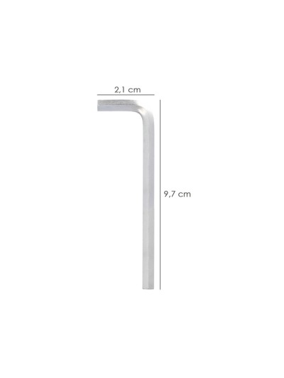 Llave Allen Larga Acero Cromo Vanadio Profesional 3,5 mm. Llave Hexagonal, Llave Allen Taller Mecanica, Llave Allen Bricolaje