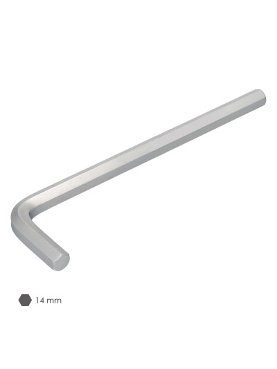 Llave Allen Larga Acero Cromo Vanadio Profesional 14,0 mm. Llave Hexagonal, Llave Allen Taller Mecanica, Llave Allen Bricolaje