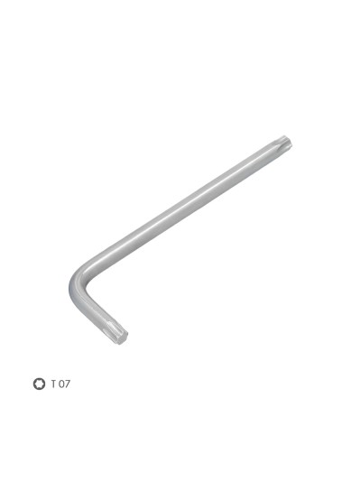 Llave Torx Larga Acero Cromo Vanadio Profesional T07 mm. Llave Estrella, Llave Allen Estrella