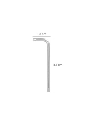 Llave Torx Inviolable Larga Acero Cromo Vanadio Profesional T09 mm. Llave Estrella, Llave Allen Estrella