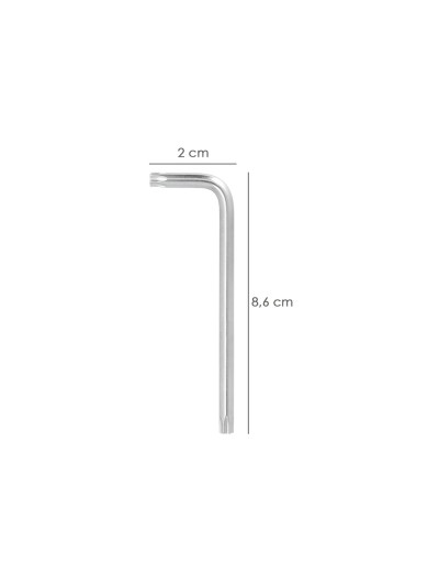 Llave Torx Inviolable Larga Acero Cromo Vanadio Profesional T10 mm. Llave Estrella, Llave Allen Estrella