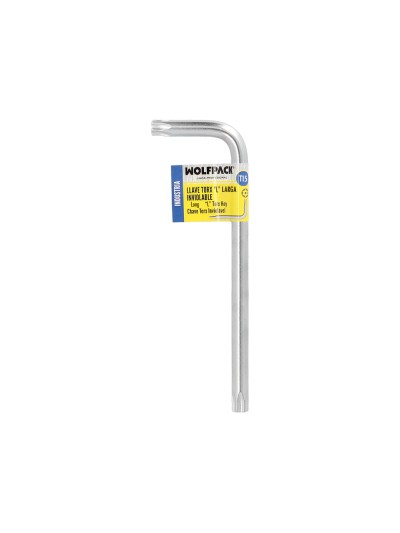 Llave Torx Inviolable Larga Acero Cromo Vanadio Profesional T15 mm. Llave Estrella, Llave Allen Estrella