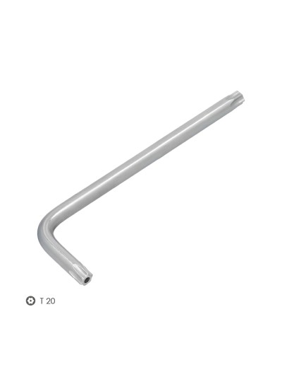 Llave Torx Inviolable Larga Acero Cromo Vanadio Profesional T20 mm. Llave Estrella, Llave Allen Estrella