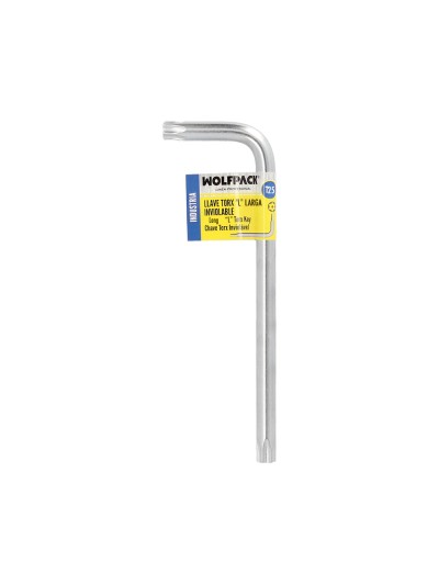 Llave Torx Inviolable Larga Acero Cromo Vanadio Profesional T25 mm. Llave Estrella, Llave Allen Estrella