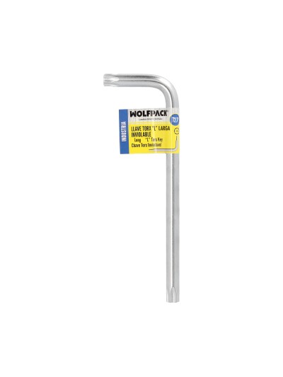 Llave Torx Inviolable Larga Acero Cromo Vanadio Profesional T27 mm. Llave Estrella, Llave Allen Estrella