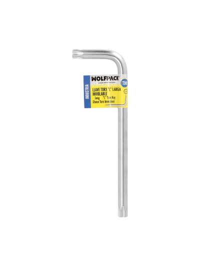 Llave Torx Inviolable Larga Acero Cromo Vanadio Profesional T30 mm. Llave Estrella, Llave Allen Estrella