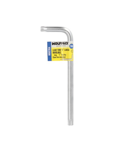 Llave Torx Inviolable Larga Acero Cromo Vanadio Profesional T40 mm. Llave Estrella, Llave Allen Estrella