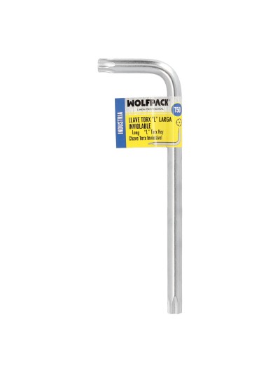 Llave Torx Inviolable Larga Acero Cromo Vanadio Profesional T50 mm. Llave Estrella, Llave Allen Estrella