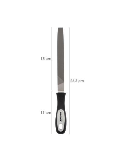 Lima Con Mango Plana Punta Entrefina 6"