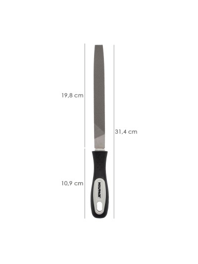 Lima Con Mango Plana Punta Entrefina 8"