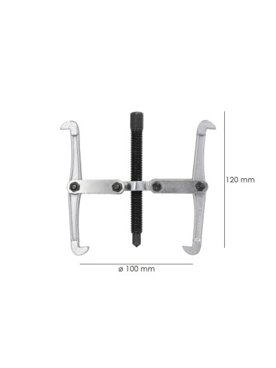 Extractores Interiores / Exteriores 2 Brazos Ø 100 mm. / 4" Extractor Paralelo, Extractor Rodamientos, Extractor Engranajes