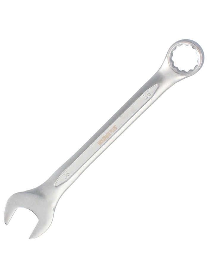 Llave Combinada Plus 36x36 Acero Cromo Vanadio DIN 3113. Llave Doble Boca, Llave Fija, Llave Estrella