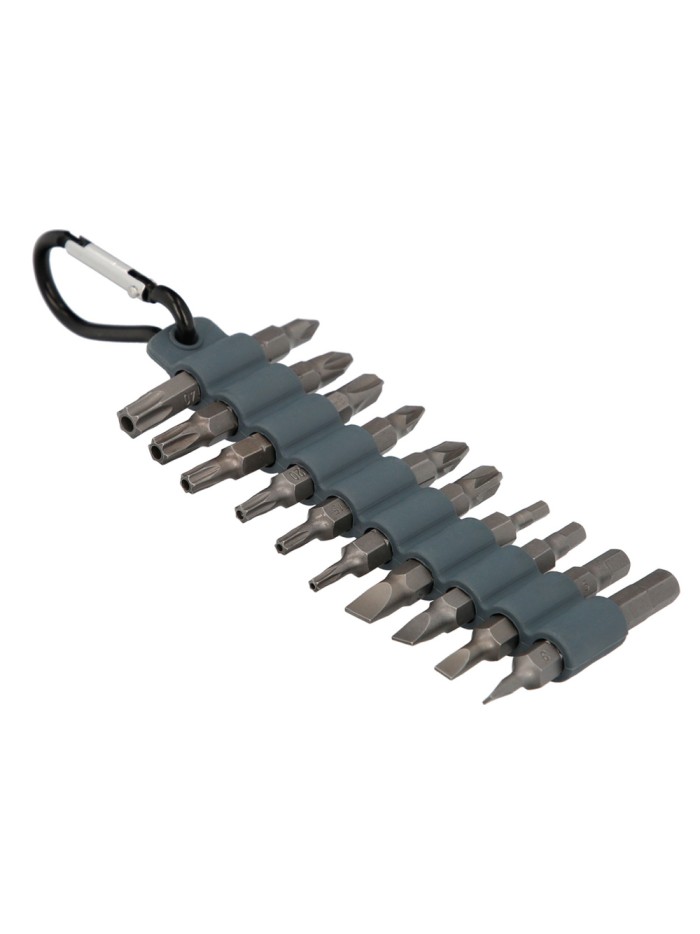 Juego De 20 Puntas Con Mosqueton Para Cinturon. Acero Cromo Vanadio.