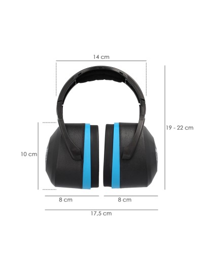 Protector Auditivo Cascos CE SNR 29 dB Trabajar, Dormir, Estudiar, Leer, Viajar, Ronquidos, Proteccion Auditiva Cascos