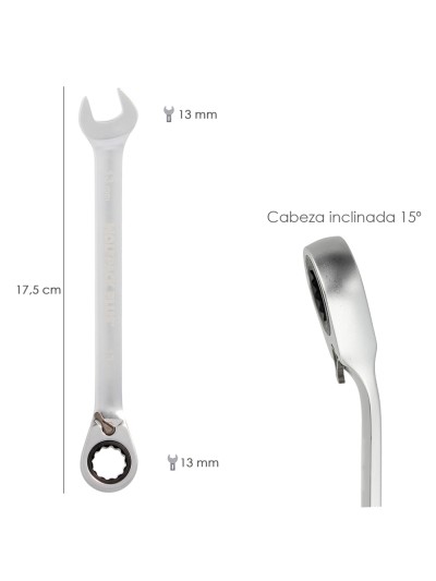 Llave Combinada Con Carraca 17 mm. DIN 3113