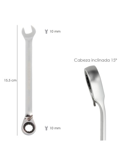 Llave Combinada Con Carraca 10 mm. DIN 3113