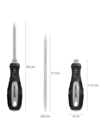 Destornillador Intercambiable 6x150 mm.