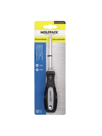 Destornillador Intercambiable 6x150 mm.