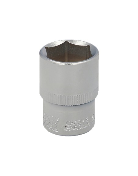 Llave Vaso 1/2" Hexagonal 20 mm. Perfil de 6 caras. Acero Cromo Vanadio, Aristas Redondas