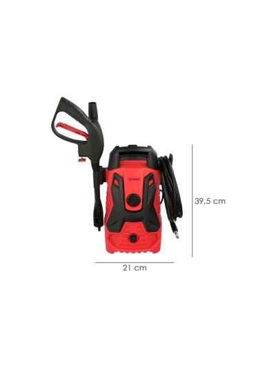 Hidrolimpiadora Alta Presión 100 Bares 1.300 Watt. Con Accesorios. 270 Litros / Hora. Limpiadora de Agua Con Deposito Detergente