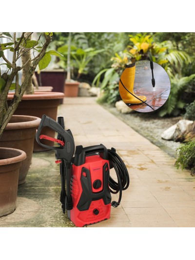Hidrolimpiadora Alta Presión 100 Bares 1.300 Watt. Con Accesorios. 270 Litros / Hora. Limpiadora de Agua Con Deposito Detergente